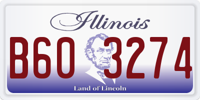 IL license plate B603274