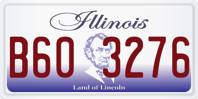 IL license plate B603276