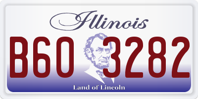 IL license plate B603282