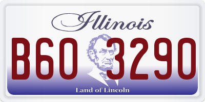IL license plate B603290