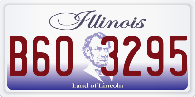 IL license plate B603295