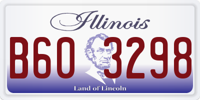 IL license plate B603298