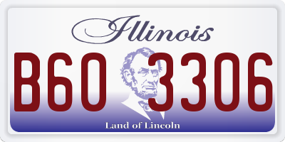 IL license plate B603306