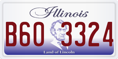 IL license plate B603324