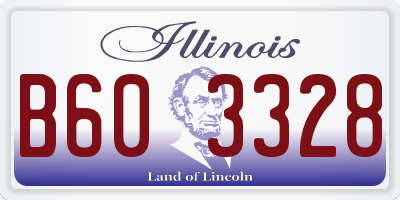 IL license plate B603328