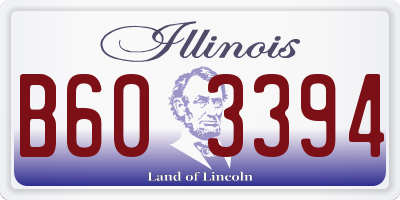 IL license plate B603394