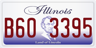 IL license plate B603395