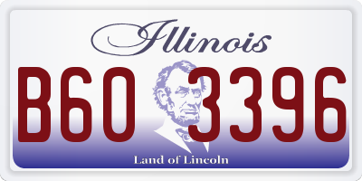 IL license plate B603396
