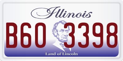 IL license plate B603398