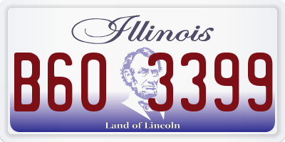 IL license plate B603399