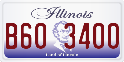 IL license plate B603400