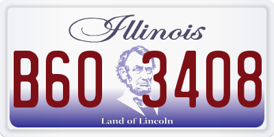 IL license plate B603408