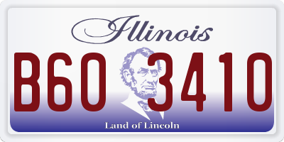 IL license plate B603410
