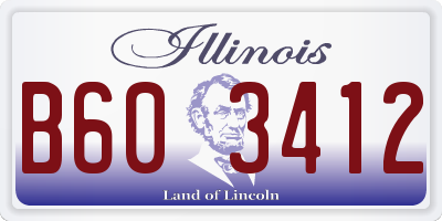 IL license plate B603412