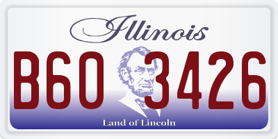 IL license plate B603426