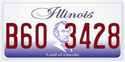 IL license plate B603428