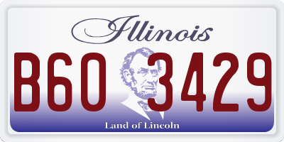 IL license plate B603429