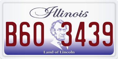 IL license plate B603439