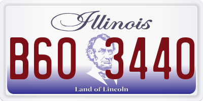 IL license plate B603440