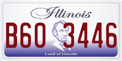 IL license plate B603446