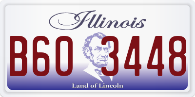 IL license plate B603448