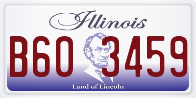 IL license plate B603459