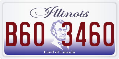 IL license plate B603460