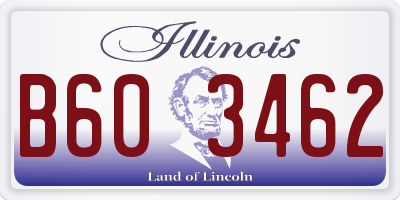 IL license plate B603462