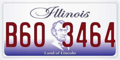 IL license plate B603464