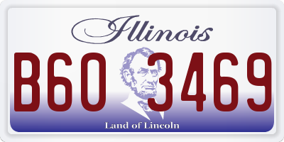 IL license plate B603469