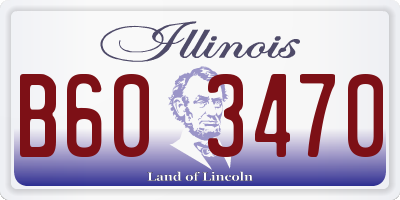 IL license plate B603470