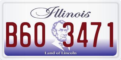 IL license plate B603471
