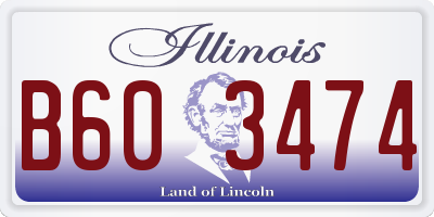 IL license plate B603474