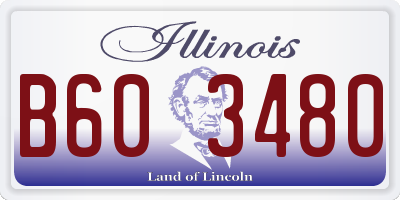 IL license plate B603480