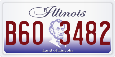 IL license plate B603482