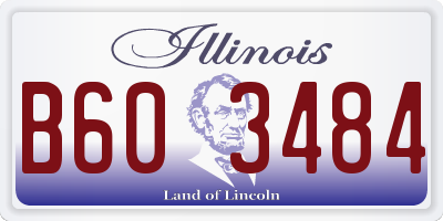IL license plate B603484
