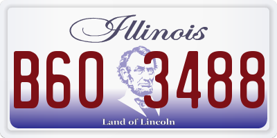 IL license plate B603488
