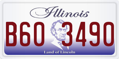 IL license plate B603490