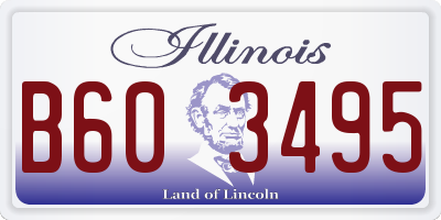 IL license plate B603495