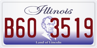 IL license plate B603519