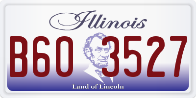 IL license plate B603527