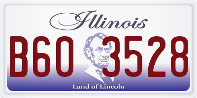 IL license plate B603528