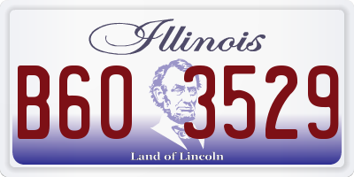 IL license plate B603529