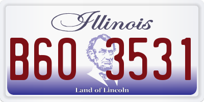 IL license plate B603531