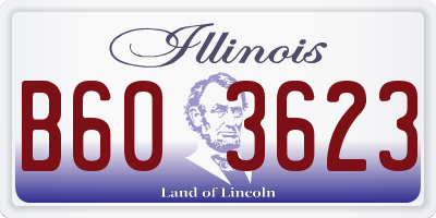 IL license plate B603623