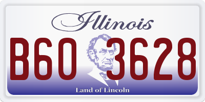 IL license plate B603628