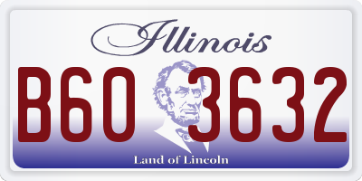 IL license plate B603632