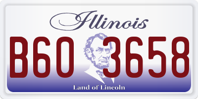 IL license plate B603658