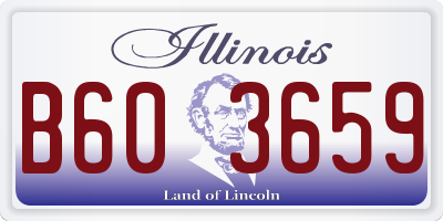 IL license plate B603659