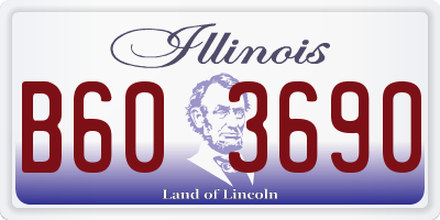 IL license plate B603690